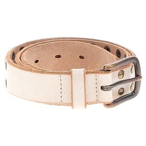 White leather Jcrew belt